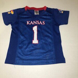 University of Kansas Jayhawks College Jersey #1 Football Toddler Kids Sz 3T